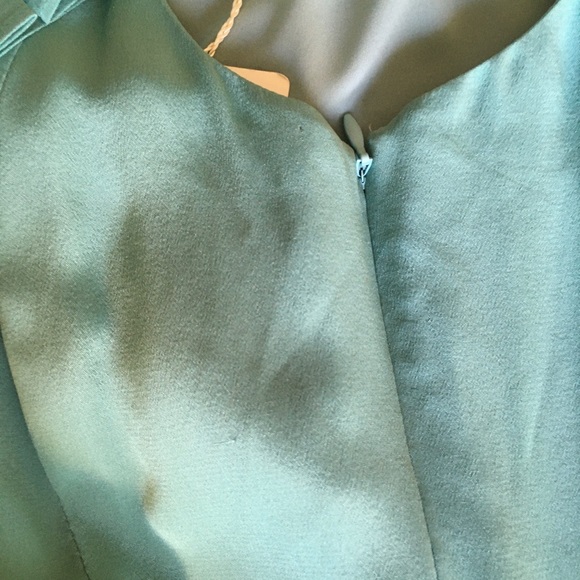 NWT Tibi 100% Tiffany Robins egg blue silk dress M - Picture 9 of 13